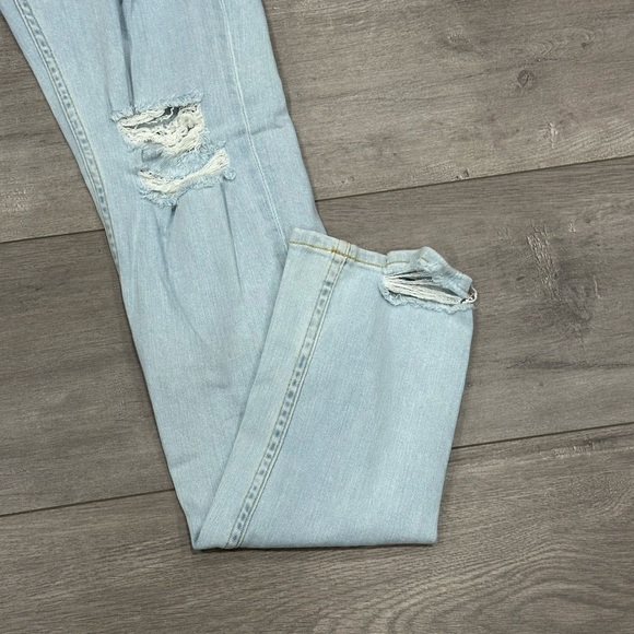 Men’s Urban Outfitters BDG 32 x 34 Jean Denim Destroyed Jeans Blue Stretch NWT - Picture 7 of 13